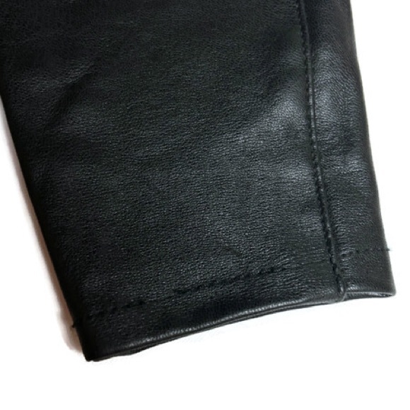 Free People Faux Leather Black Button/Zip Legging Size 25 - Picture 11 of 13